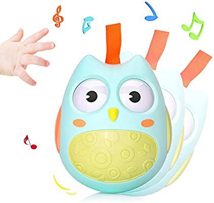 DREAMT Baby Rattle Toy 猫头鹰不倒翁