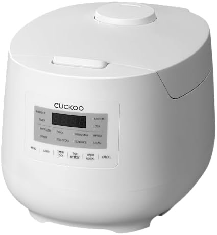 Amazon.com: CUCKOO 6-Cup / 1.5 Qt. (Uncooked) Micom Rice Cooker and Warmer, Steamer basket, 11 Operating Modes: White Rice, Brown Rice & More, Nonstick Inner Pot, Made in Korea, Small Rice Cooker, Mul