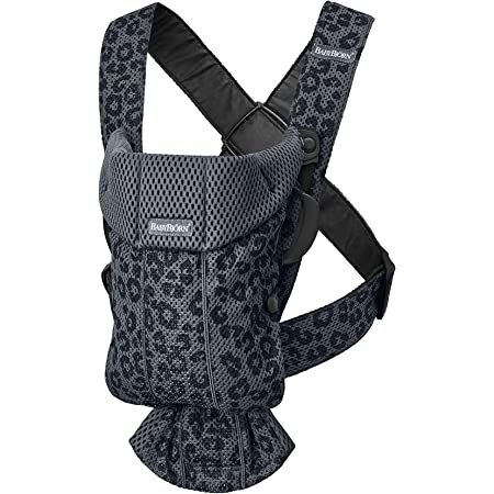 BabyBjörn Baby Carrier Mini, 3D mesh, Anthracite/Leopard