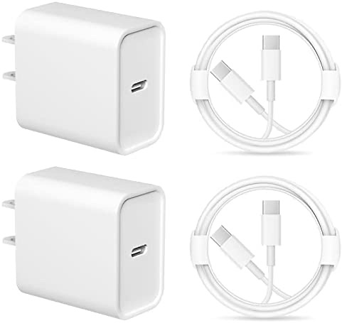 iPad Pro Charger【Apple MFi Certified 】 20W USB-C 充电器 2条