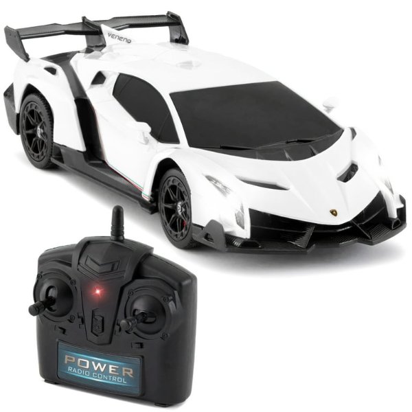 Best Choice Products 1/24 Officially Licensed RC Lamborghini Veneno Sport Racing Car w/ 2.4GHz Remote Control