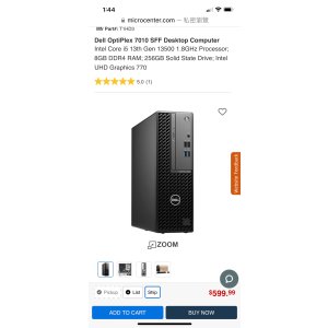 $599.99 Dell OptiPlex 7010 SFF Desktop Computer; Intel Core i5 13th Gen 13500 1.8GHz Processor; 8GB DDR4 RAM; 256GB Solid State - Micro Center