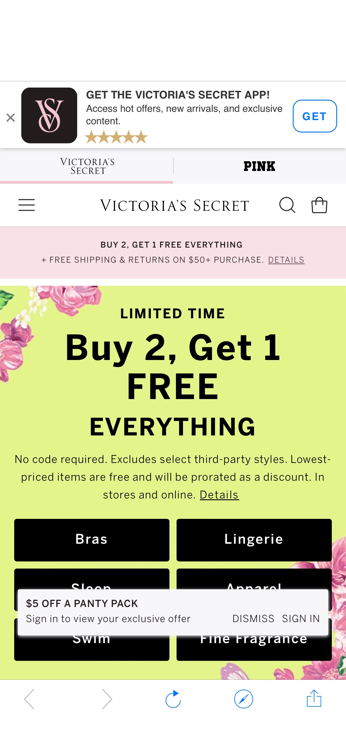 Victoria’s Secret: The World’s Most Famous Bras, Panties, Lingerie, Sportswear, Swimsuits, Beauty and Accessories