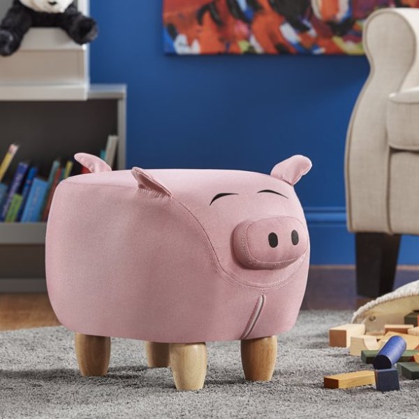 Nieuwe Fabric Pig Kids Storage Ottoman