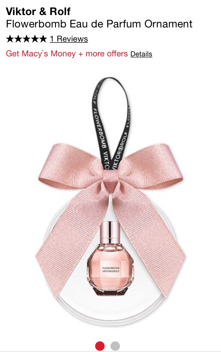 Perfume Ornament - Macy's圣诞香水吊饰