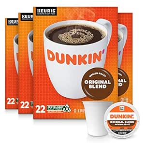 Amazon.com : Dunkin&#39; Original Blend Medium Roast Coffee, 88 Keurig K-Cup Pods : Everything Else