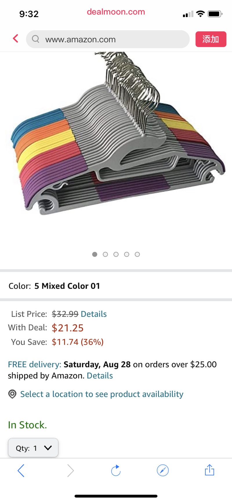 Amazon.com: Jeronic P3500M 30 个彩色防滑衣架