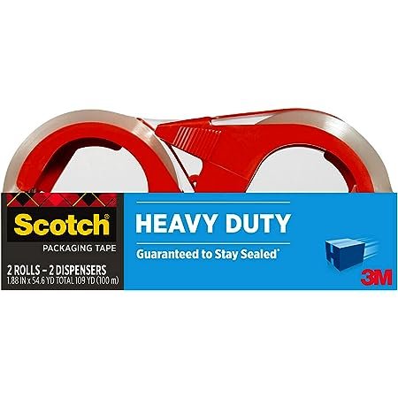 Scotch Heavy Duty Packaging Tape, 1.88" x 54.6 yd