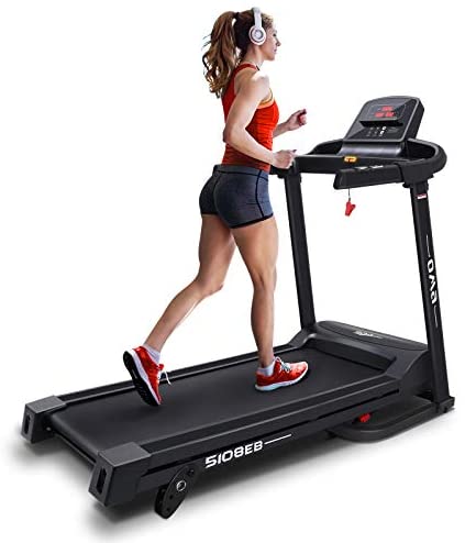 OMA Treadmills for Home 5108EB, Max 2.25 HP Folding Incline Treadmills for Running and Walking Jogging Exercise with 36 Preset Programs, Tracking Pulse, Calories - 2021 Updated 跑步机