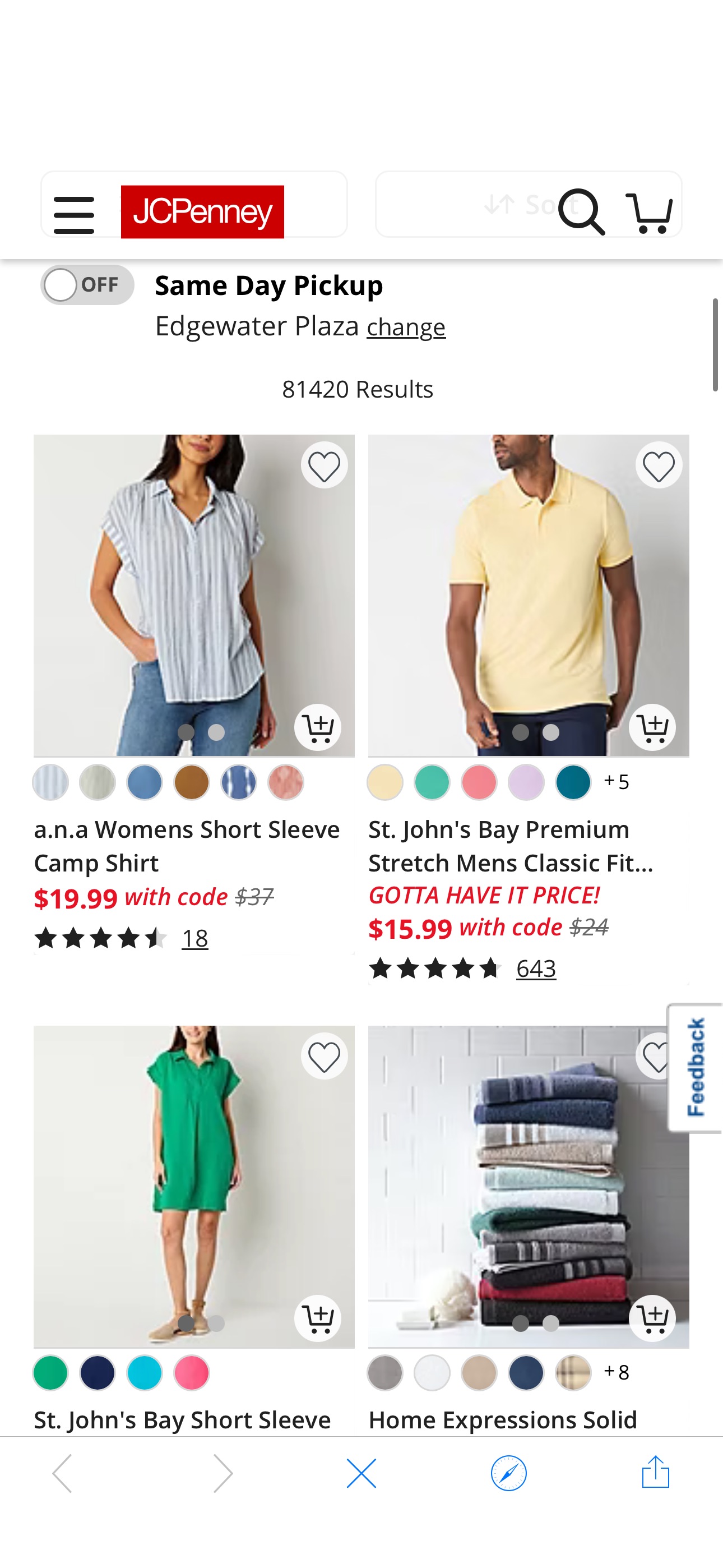 Through 4/28, save up to 20% on apparel, home, beauty, and more at JCPenney during their Big Brands Event when you apply the promo code COOKOUTS during checkout.
