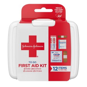 $2.83Johnson & Johnson First Aid To Go Portable Mini Travel Kit, 12 Pieces