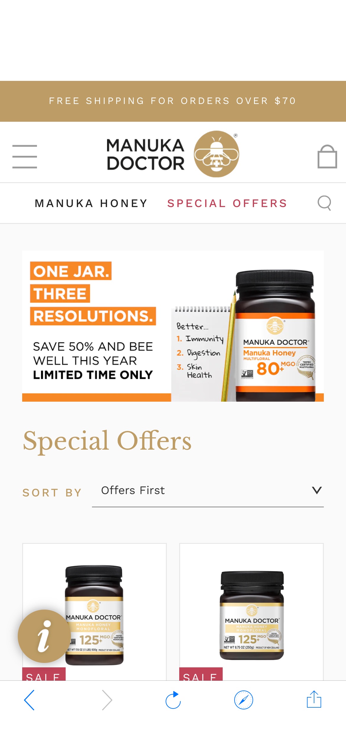 manuka doctor麦努卡蜂蜜 热销款五折