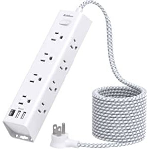 Addtam 12 Outlets and 3 Power Strip Surge Protector