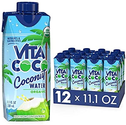 Amazon.com : Vita Coco Coconut Water, Pure Organic | Refreshing Coconut Taste | Natural Electrolytes | Vital Nutrients | 11.1 Oz (Pack Of 12) : Grocery & Gourmet Food 椰子水