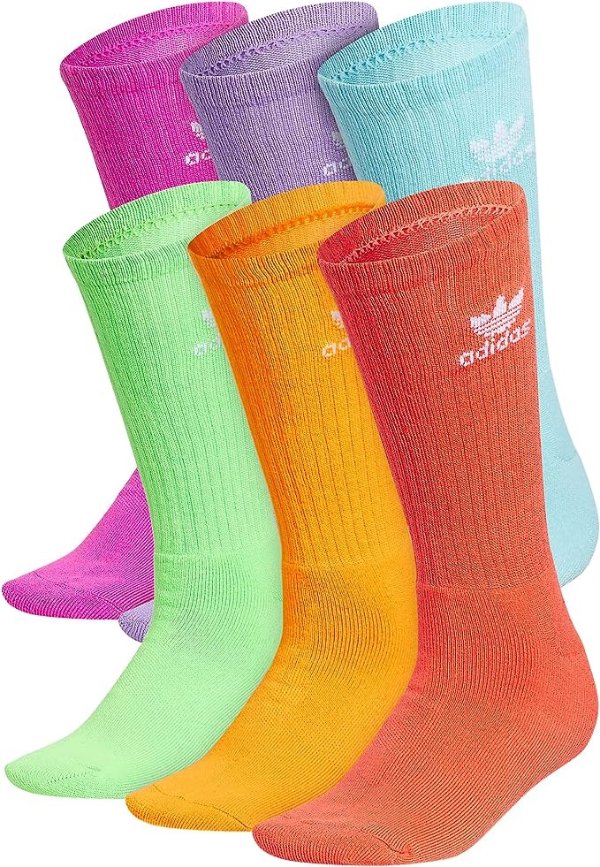 adidas Originals Trefoil (6-Pair) Crew Sock