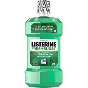 Listerine Antiseptic Mouthwash, Fresh Burst, Pack of 1, 33.8 Fl Oz