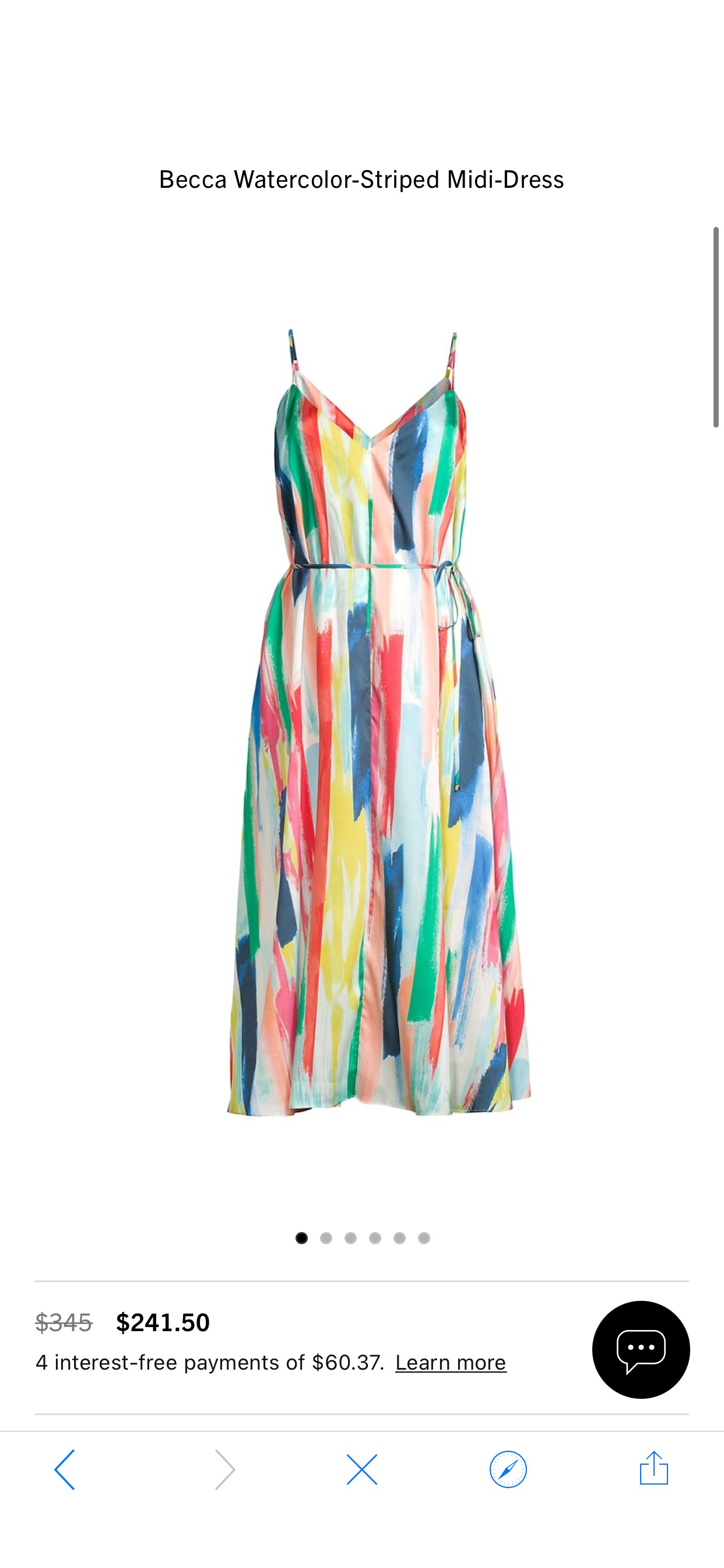 Shop Milly Becca Watercolor-Striped Midi-Dress | Saks Fifth Avenue
连衣裙