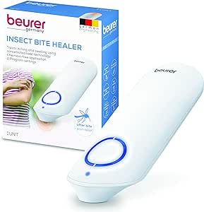 Amazon.com: Beurer BR60 Insect Sting and Bite Relief, Bug Bite Healer for Chemical-Free Treatment of Insect Bites, Non-Toxic Natural Relief from Itching and Swelling 