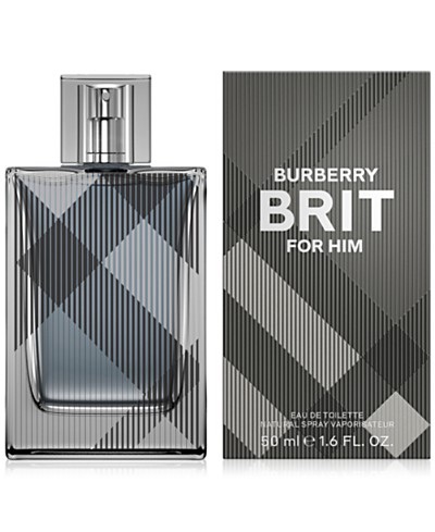 Burberry Men's Brit For Him Eau de Toilette Spray, 1-oz. - Macy's