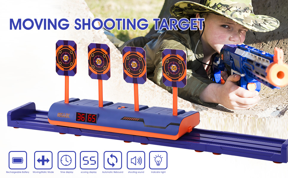 Amazon.com: SZJJX Moving Shooting Targets for Nerf Guns移动靶子射击玩具