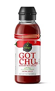 GOTCHU Korean Hot Sauce, Extra Spicy, 10.7-oz, Made with Gochujang, Red