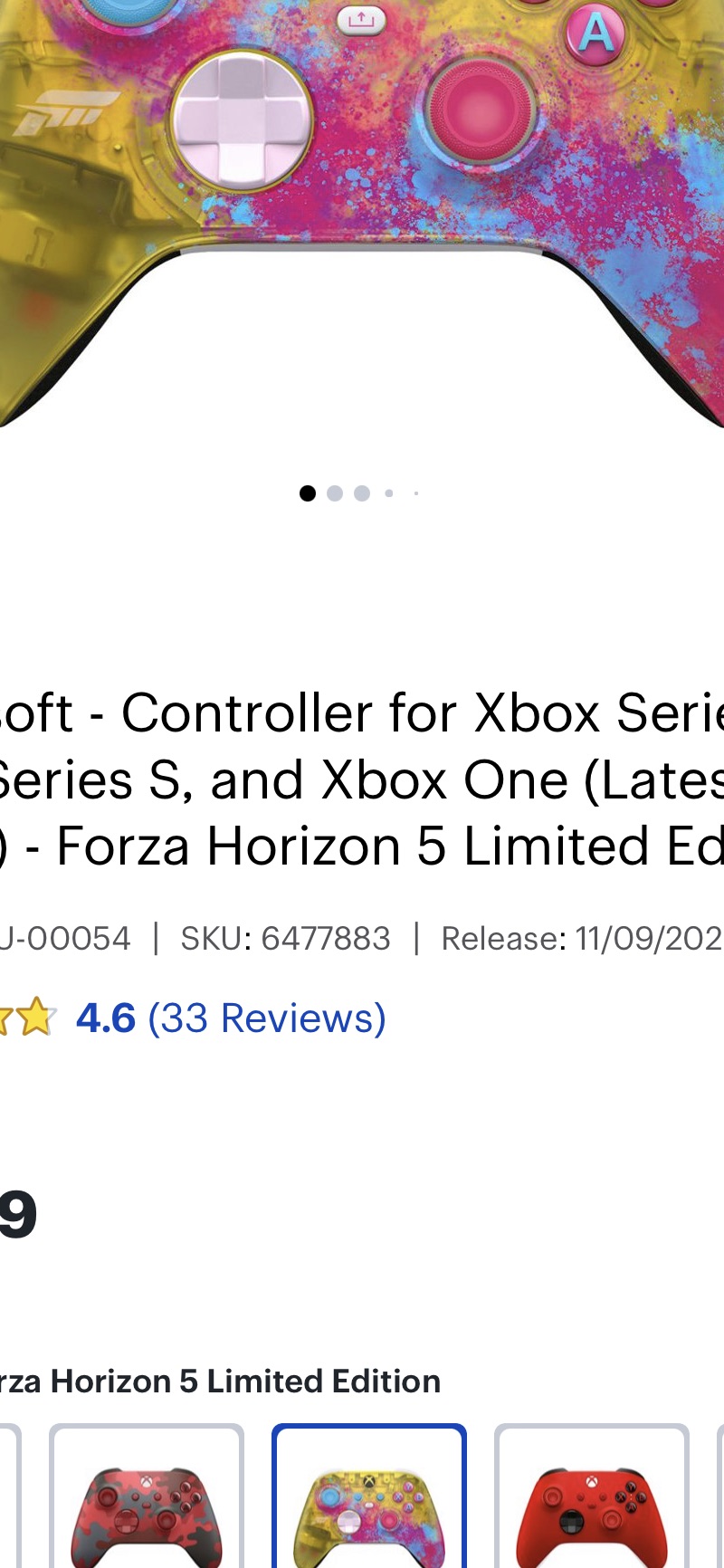 Microsoft Controller for Xbox Series X, Xbox Series S, and Xbox One (Latest Model) Forza Horizon 5 Limited Edition QAU-00054 - 控制器Best Buy