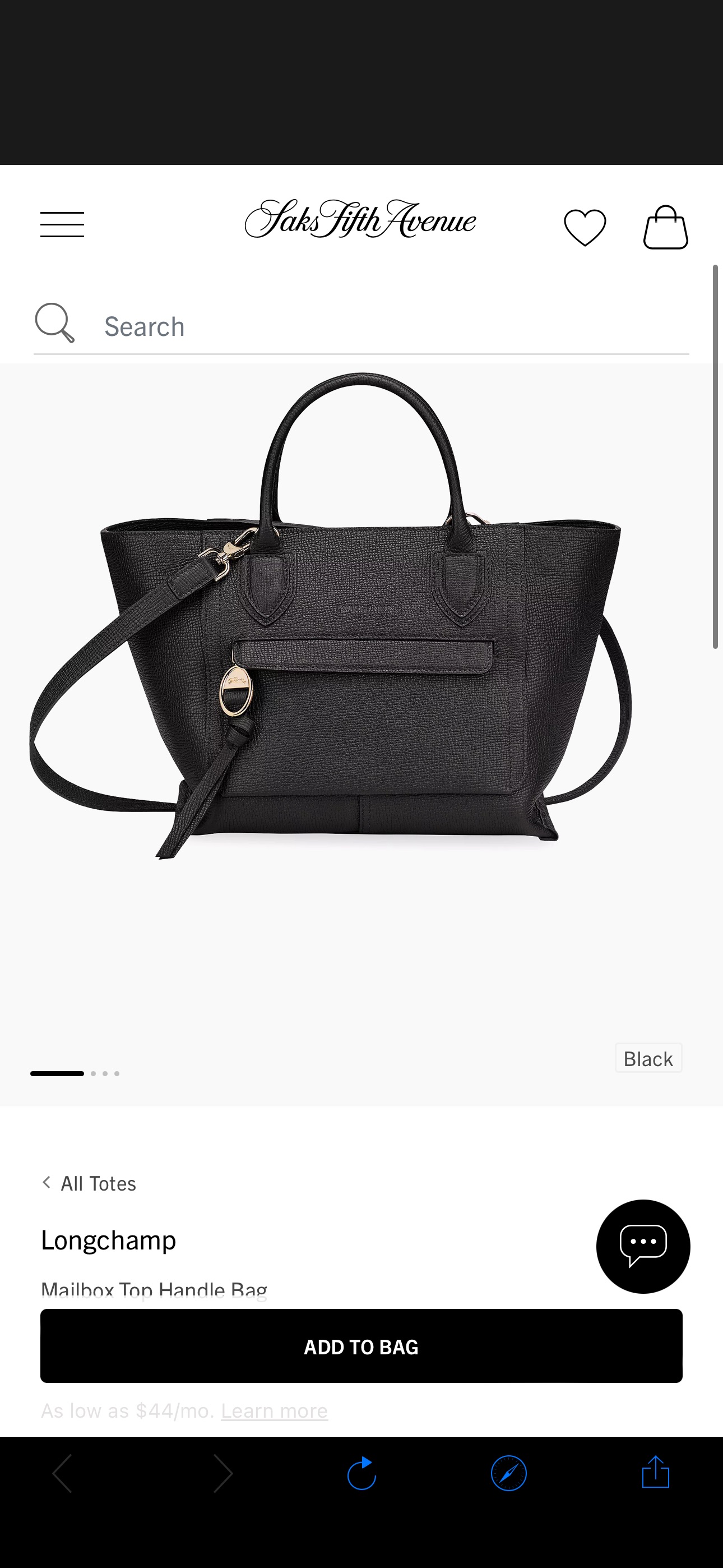 Shop Longchamp Mailbox Top Handle Bag | Saks Fifth Avenue