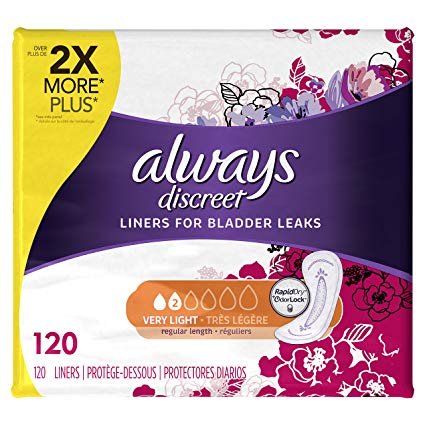 Discreet, Incontinence Liners 120 Count