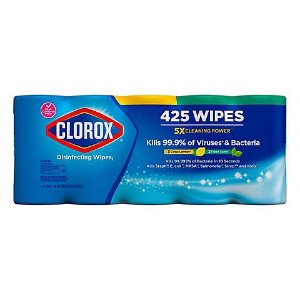Clorox 消毒湿巾 85片x5罐