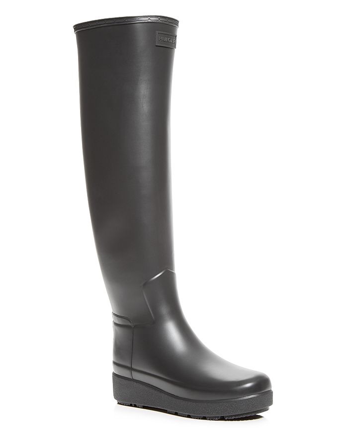 雨靴Hunter Women's Refined Tall Creeper Rain Boots | Bloomingdale's
