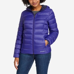 $38 Women s Cirruslite Down Hooded Jacket | Eddie Bauer羽绒连帽夹克