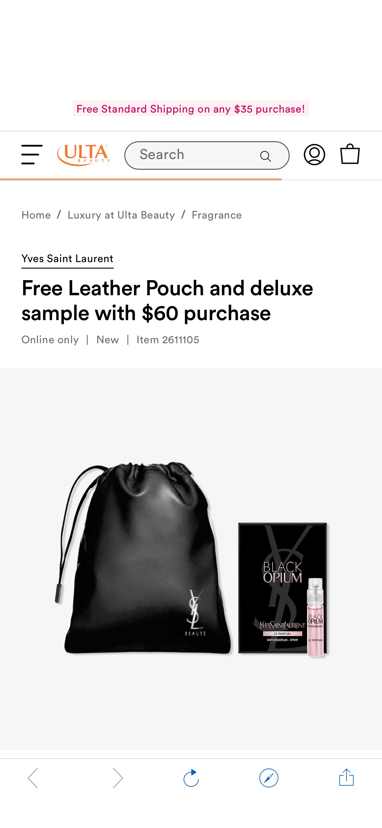 Free Leather Pouch and deluxe sample with $60 purchase - Yves Saint Laurent | Ulta Beauty