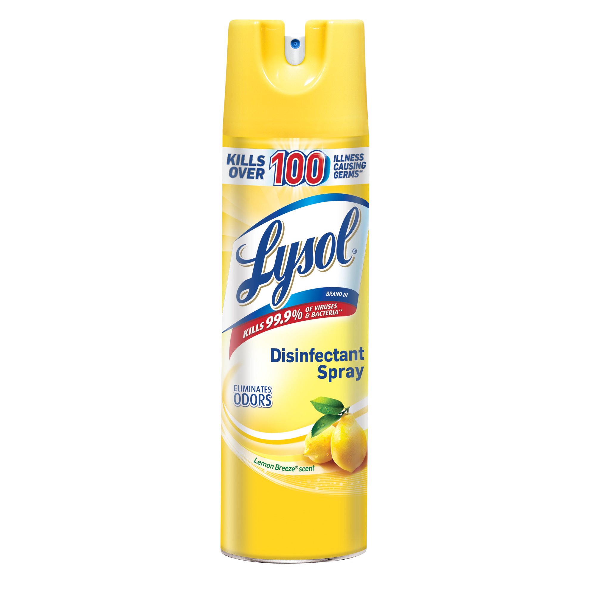 Lysol Disinfectant Spray, Lemon Breeze, 19oz, Cleaner - Walmart.com - Walmart.com喷雾