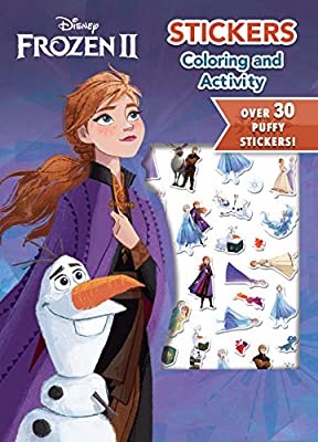 Amazon.com: Disney Frozen 2 Coloring and 32-Page Activity Book with Puffy Stickers 45823, Multicolor: Toys & Games