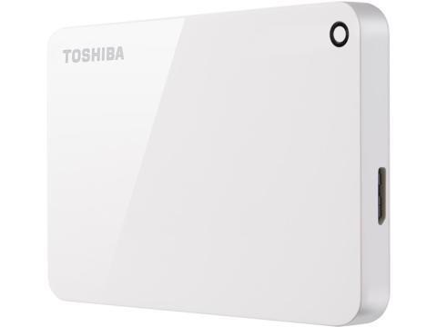 Toshiba Canvio Advance 2TB 便携式外置硬盘USB 3.0 白色