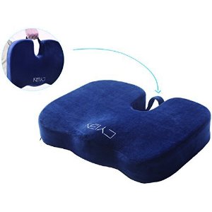 CYLEN HOME - Memory Foam Bamboo Charcoal Infused Ventilated Orthopedic Seat Cushion