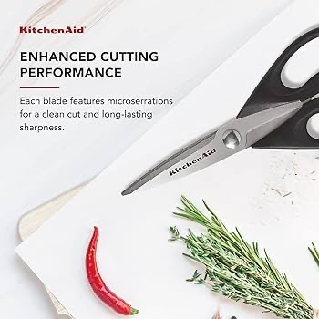 KitchenAid 廚房剪刀 8.72-Inch黑色