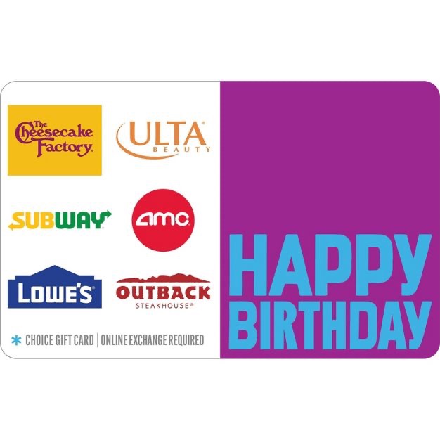 Happy Birthday Gift Card (email Delivery) : Target Happy礼卡满$50送$target礼卡