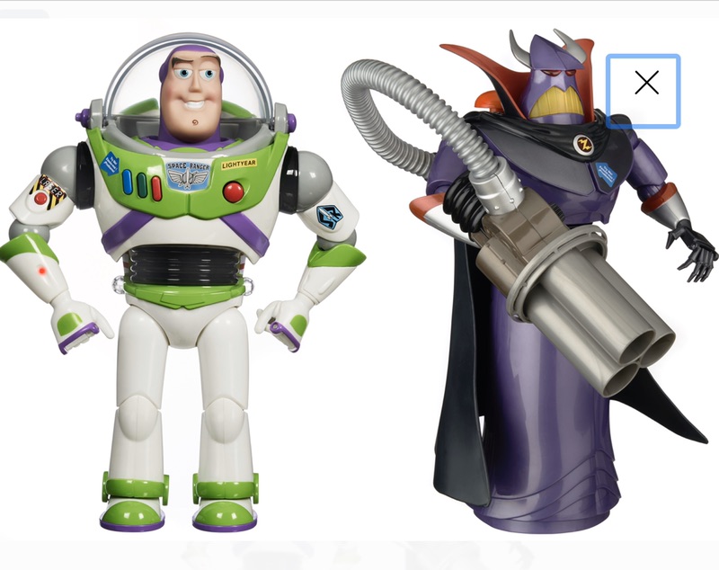 Walmart Toy Story 12.5" Buzz Lightyear and 14" Emperor Zurg 说话玩偶，外加免费Woody玩偶