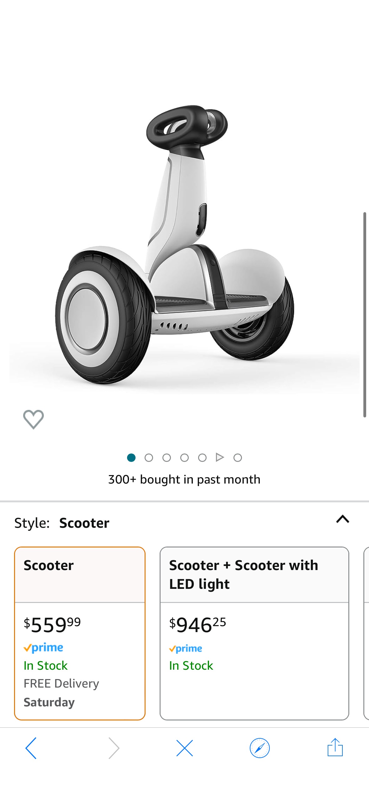 Amazon.com: Segway Ninebot S-Plus Smart Self-Balancing Electric Scooter