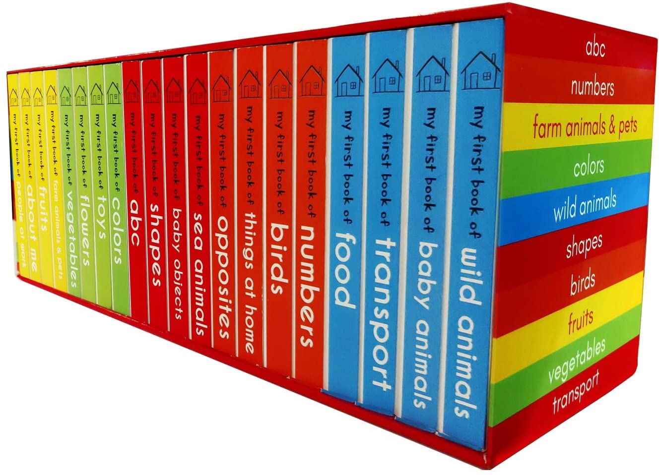 My First Learning Library Box Set: 20 Board Books Gift Set for Kids (Horizontal Design): Wonder House Books: 9789388369886: Amazon.com: Books我的第一本学习字典(20小本）