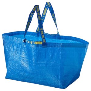 $0.99FRAKTA Shopping bag, large, blue, 19 gallon - IKEA