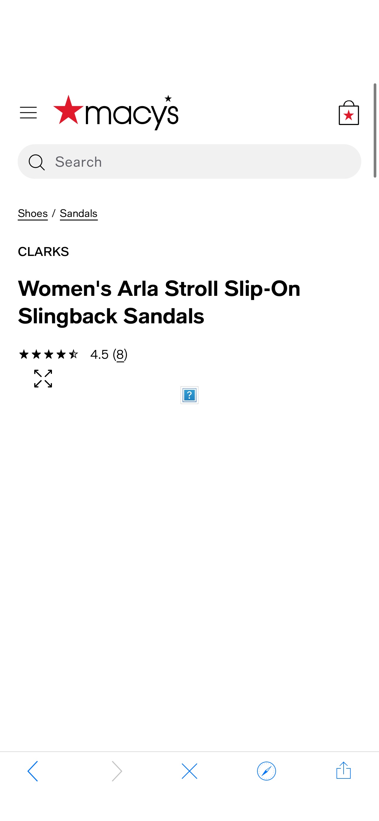 凉鞋Clarks Women's Arla Stroll Slip-On Slingback Sandals - Macy's