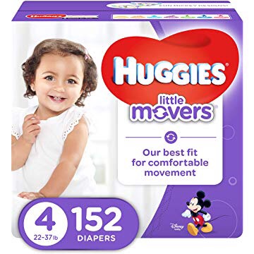 Amazon.com: HUGGIES LITTLE MOVERS Active Baby Diapers, Size 4 (fits 22-37 lb.), 152 Ct, ECONOMY PLUS (Packaging May Vary): Health & Personal Care
好奇尿不湿