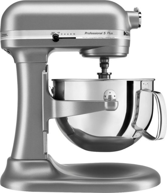 KitchenAid KitchenAid® Pro 5™ Plus 5 Quart Bowl-Lift Stand Mixer Silver KV25G0XSL - Best Buy 厨师机