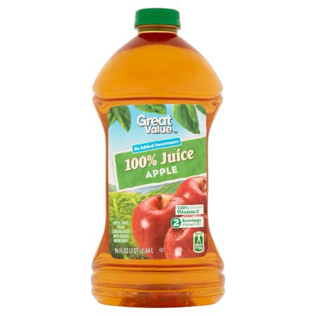 2 瓶 苹果汁 96 Fl Oz