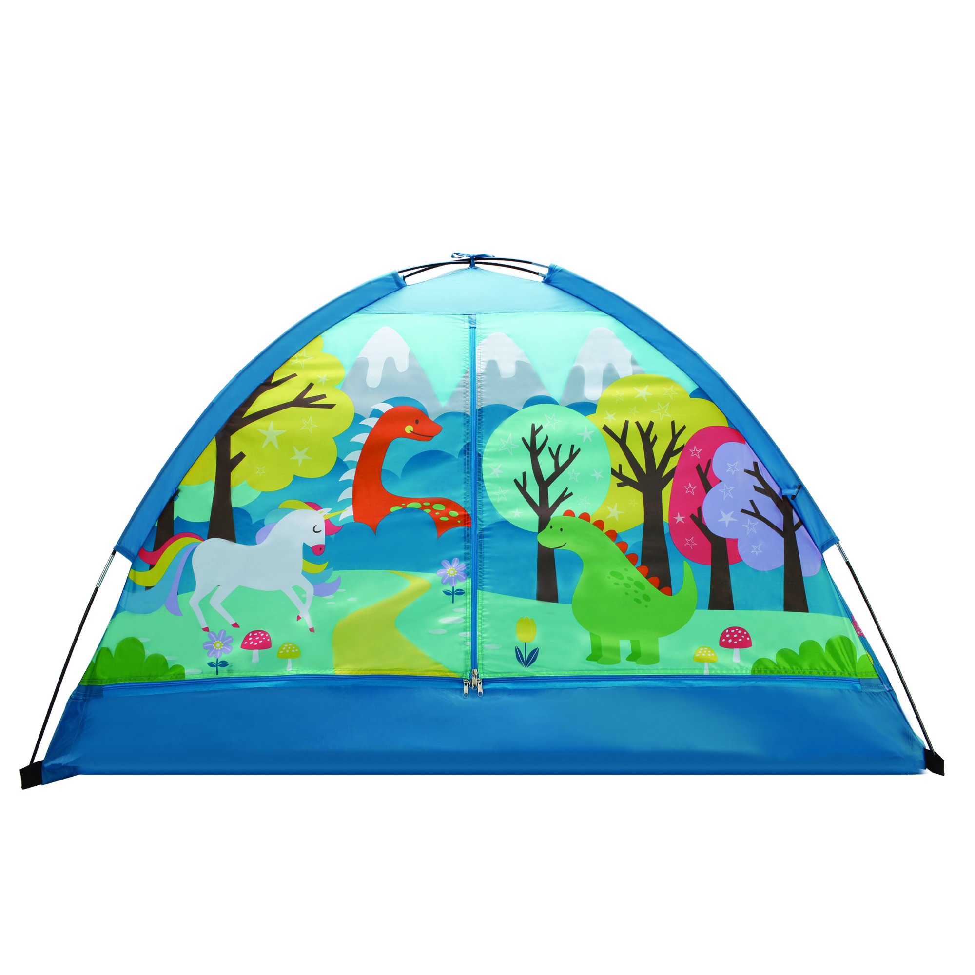 帐篷Crckt Kids Indoor Camping Play Tent with Majestic Design Print, 60"L x 36"W x 36"H - Walmart.com - Walmart.com