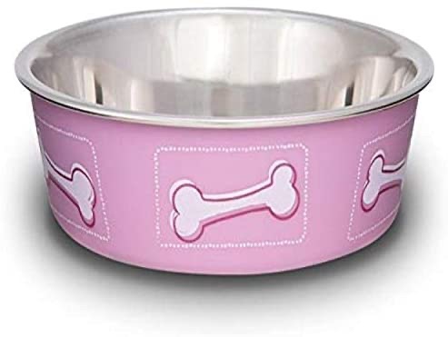 Amazon.com : Loving Pets Coastal Bella Bowl for Dogs, Small, Pink : Pet Supplies粉色小狗盆