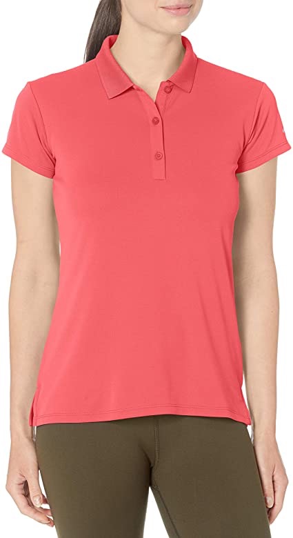 Amazon.com : Columbia Women's Innisfree Short Sleeve Polo, Sunset Red, X-Small : Clothing哥伦比亚女士Polo短袖T恤