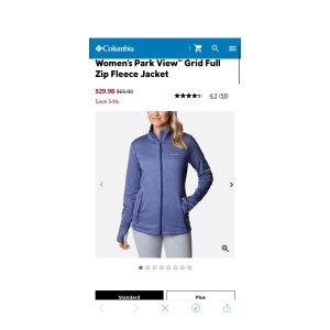 $29.98 Women s Park View™ Grid Full Zip Fleece Jacket | Columbia Sportswear